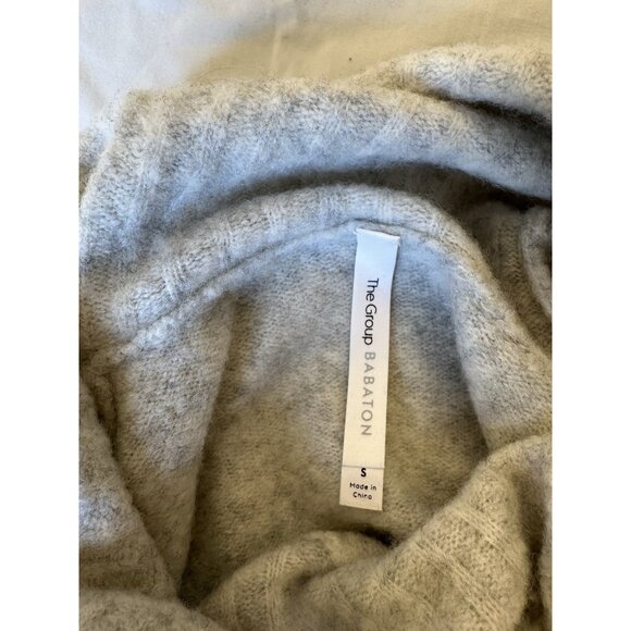 Babaton The Group Women’s Merino Wool Turtleneck Sweater Small Gray - Picture 5 of 9